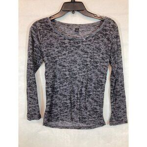 Everyday Elegance: Women's Grey Small Long Sleeve Casual Shirt